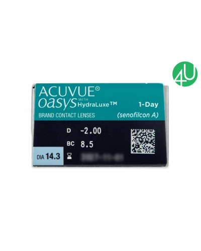 Одноденні контактні лінзи Acuvue Oasys 1-Day with Hydraluxe 30 шт