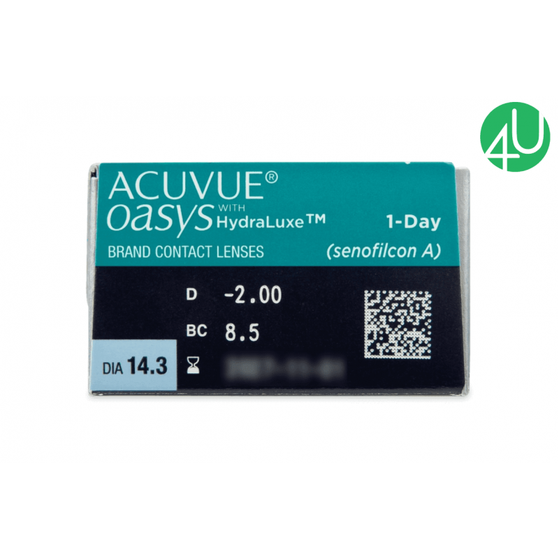 Однодневные контактные линзы Acuvue Oasys 1-Day with Hydraluxe 30 шт