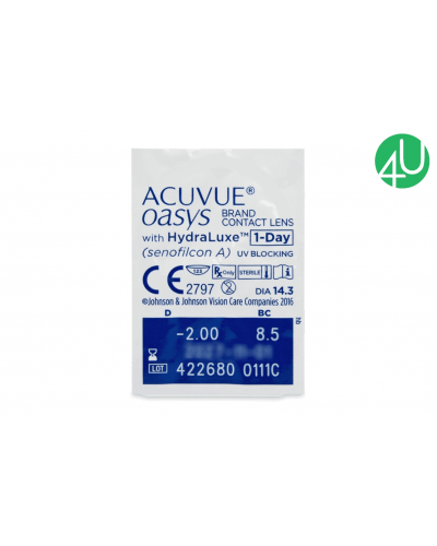 Одноденні контактні лінзи Acuvue Oasys 1-Day with Hydraluxe 30 шт