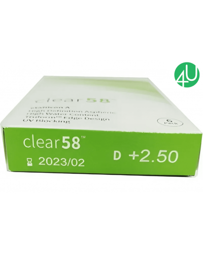 Контактні лінзи на один місяць Clear 58 UV