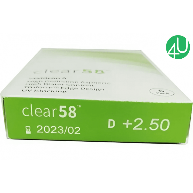 Контактные линзы на один месяц Clear 58 UV