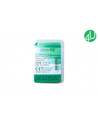 Контактні лінзи на один місяць Clear 58 UV