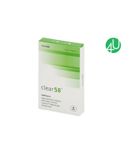 Контактні лінзи на один місяць Clear 58 UV