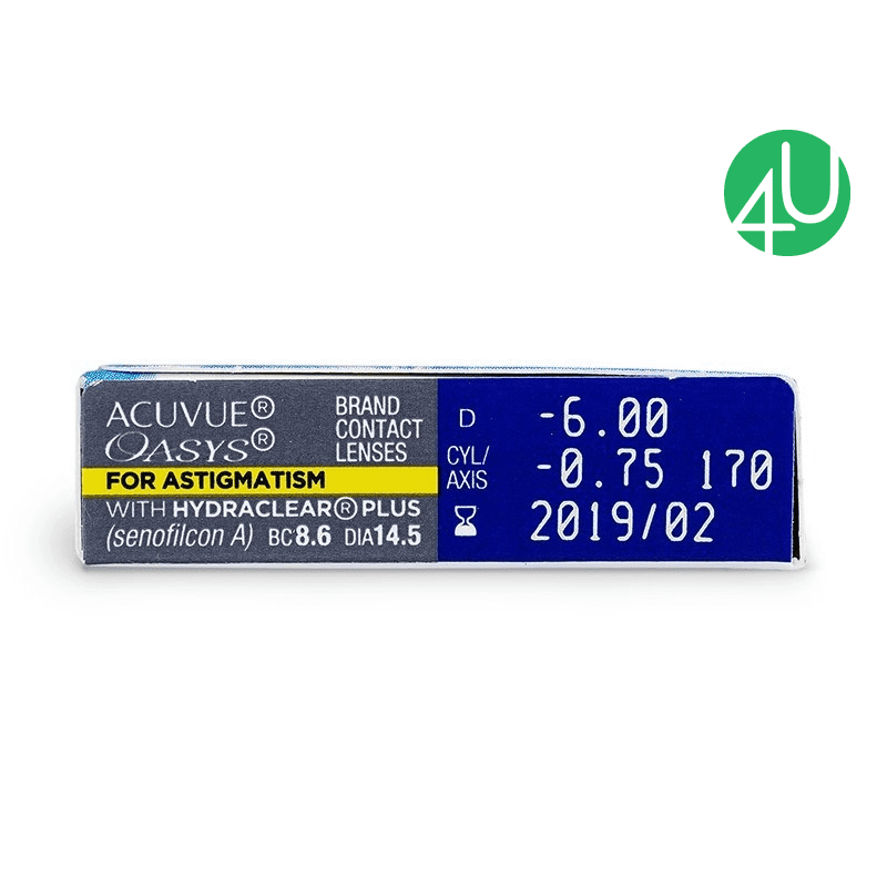 Торические Линзы (для коррекции астигматизма) Acuvue Oasys for Astigmatism