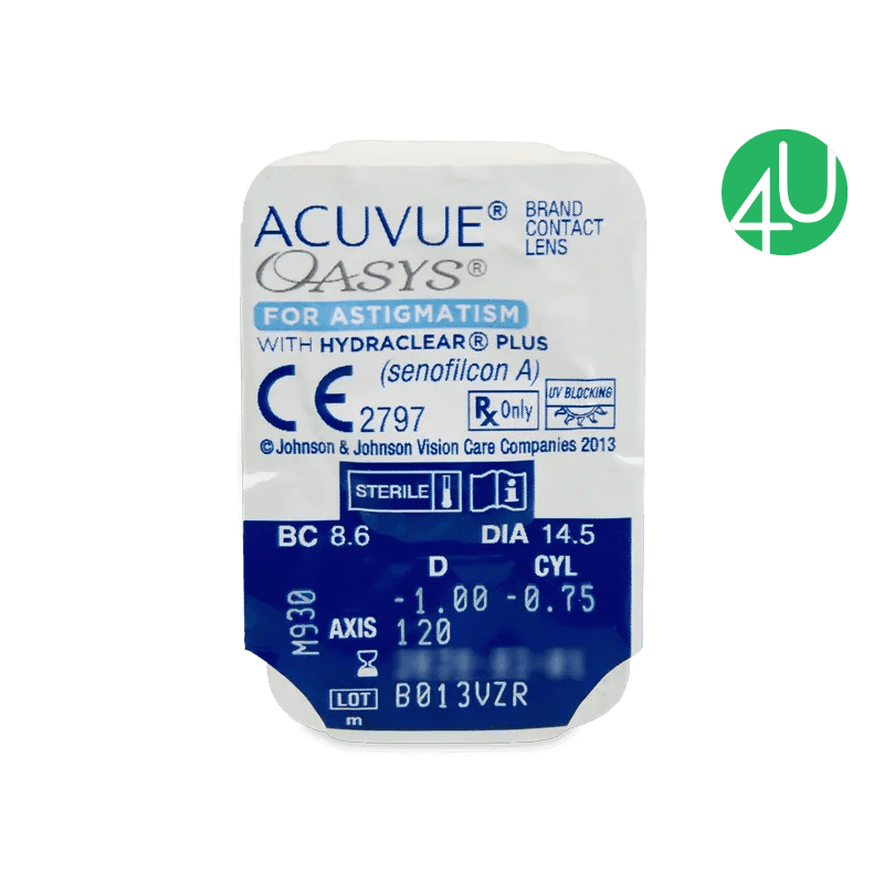 Торические Линзы (для коррекции астигматизма) Acuvue Oasys for Astigmatism