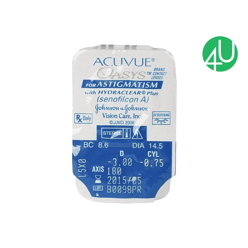 Торические Линзы (для коррекции астигматизма) Acuvue Oasys for Astigmatism