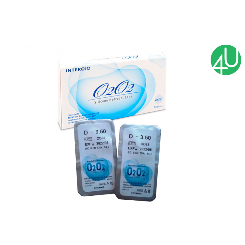 Контактні лінзи на місяць O2O2