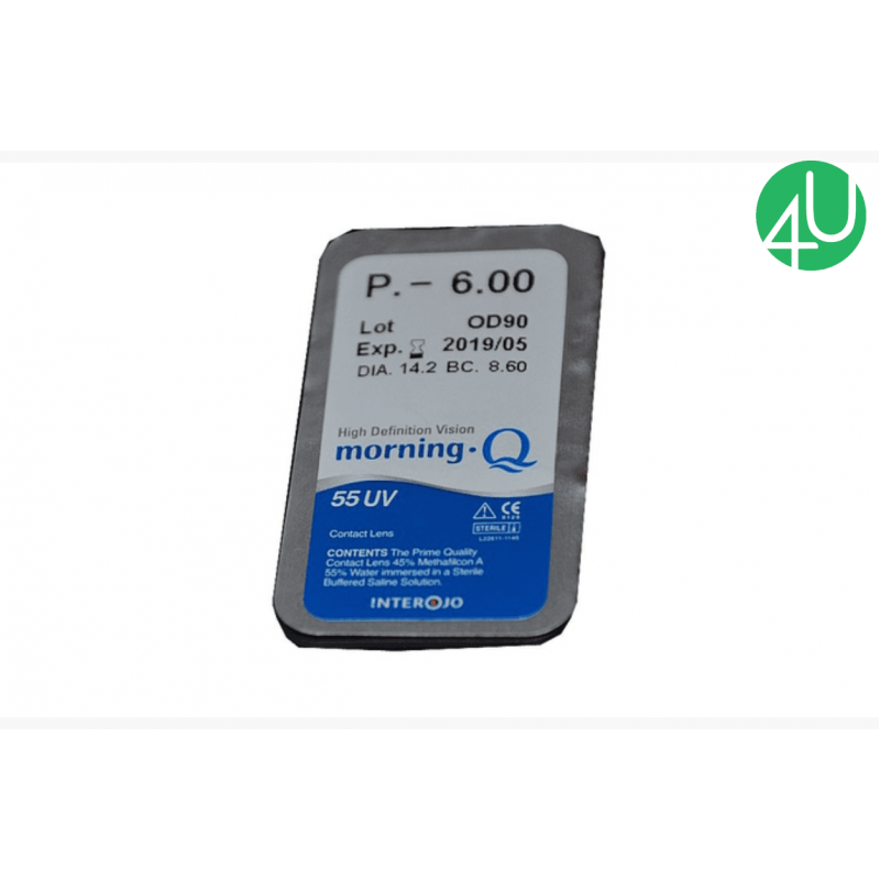 Контактные линзы на один месяц Morning Q 55 UV 