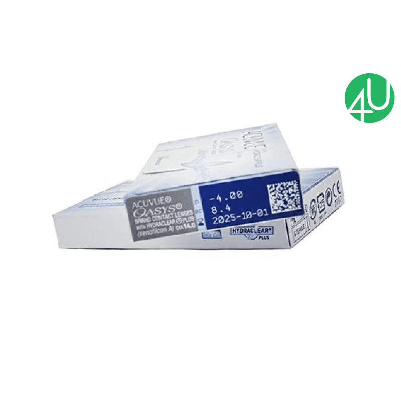 Контактные линзы на 12 дней  Acuvue Oasys With Hydraclear Plus