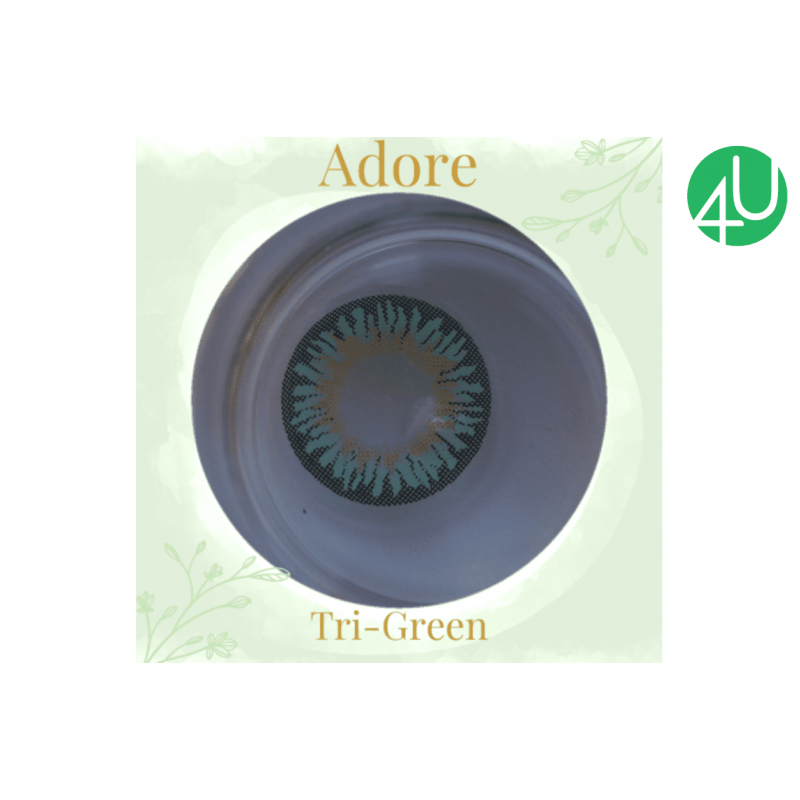 Квартальные цветные контактные линзы Adore TRI-TONE