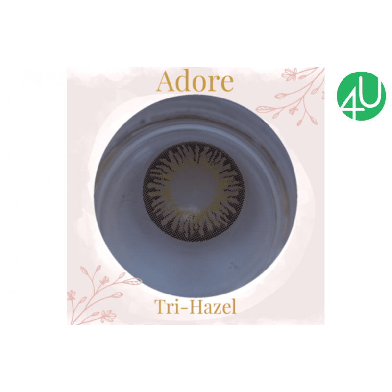 Квартальные цветные контактные линзы Adore TRI-TONE