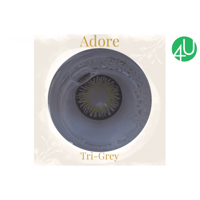 Квартальные цветные контактные линзы Adore TRI-TONE