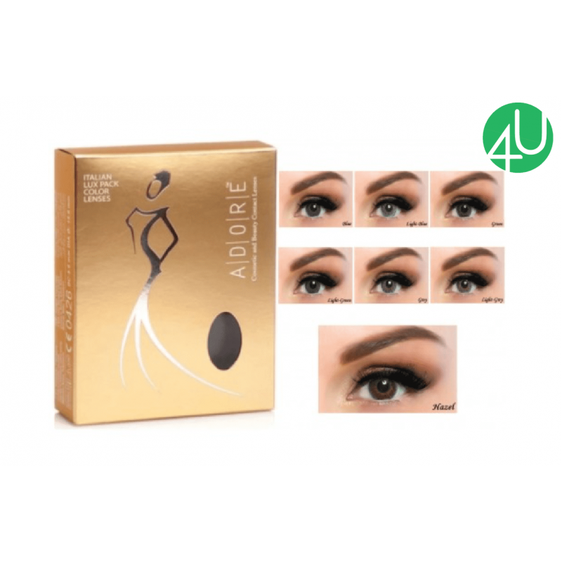 Квартальные цветные контактные линзы Adore TRI-TONE