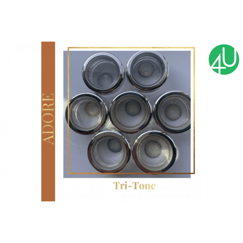 Квартальные цветные контактные линзы Adore TRI-TONE