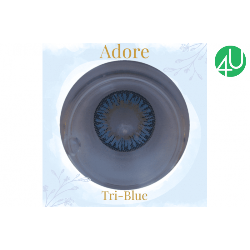 Квартальные цветные контактные линзы Adore TRI-TONE